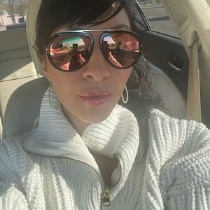 Tom Ford aviator mirrored sunglasses